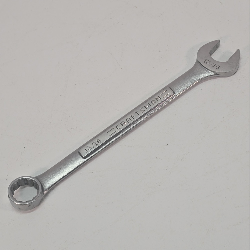 Craftsman 13/16" Combination Wrench Forged USA -VA- 44702 Raised Panel Tool